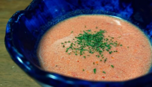 早い美味い洗い物少ない　干しエビ粉で作るエビのビスク風スープ